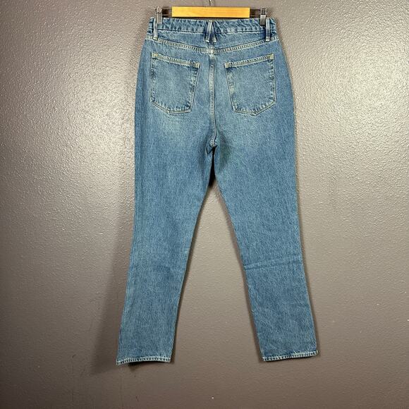 Good American Blue Straight Leg Jeans - Picture 2 of 7
